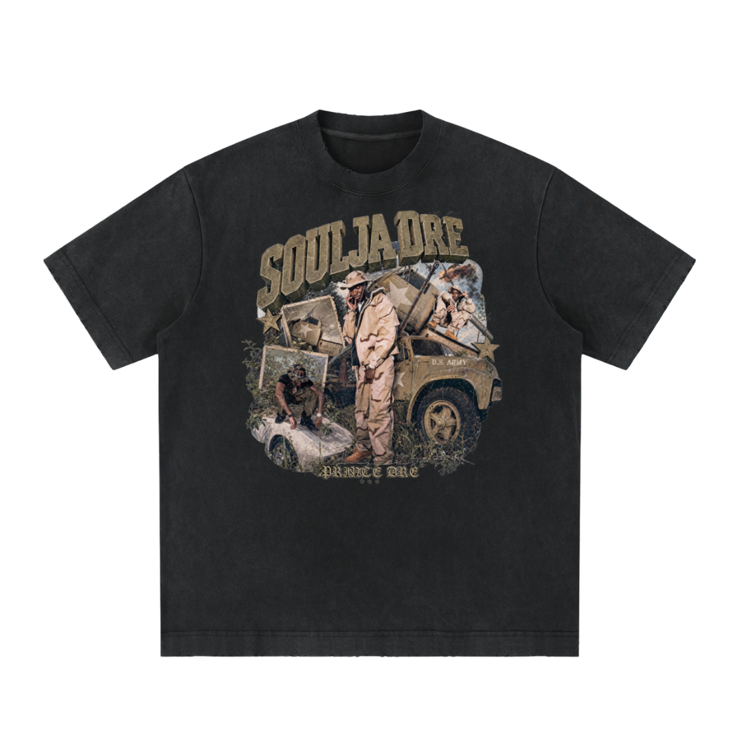 Soulja Dre Vintage Washed T-Shirt - Black (Prince Dre)